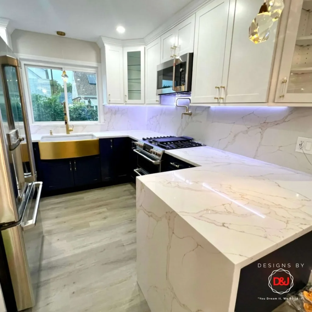 Before and after home renovation by Designs by D and J in NYC